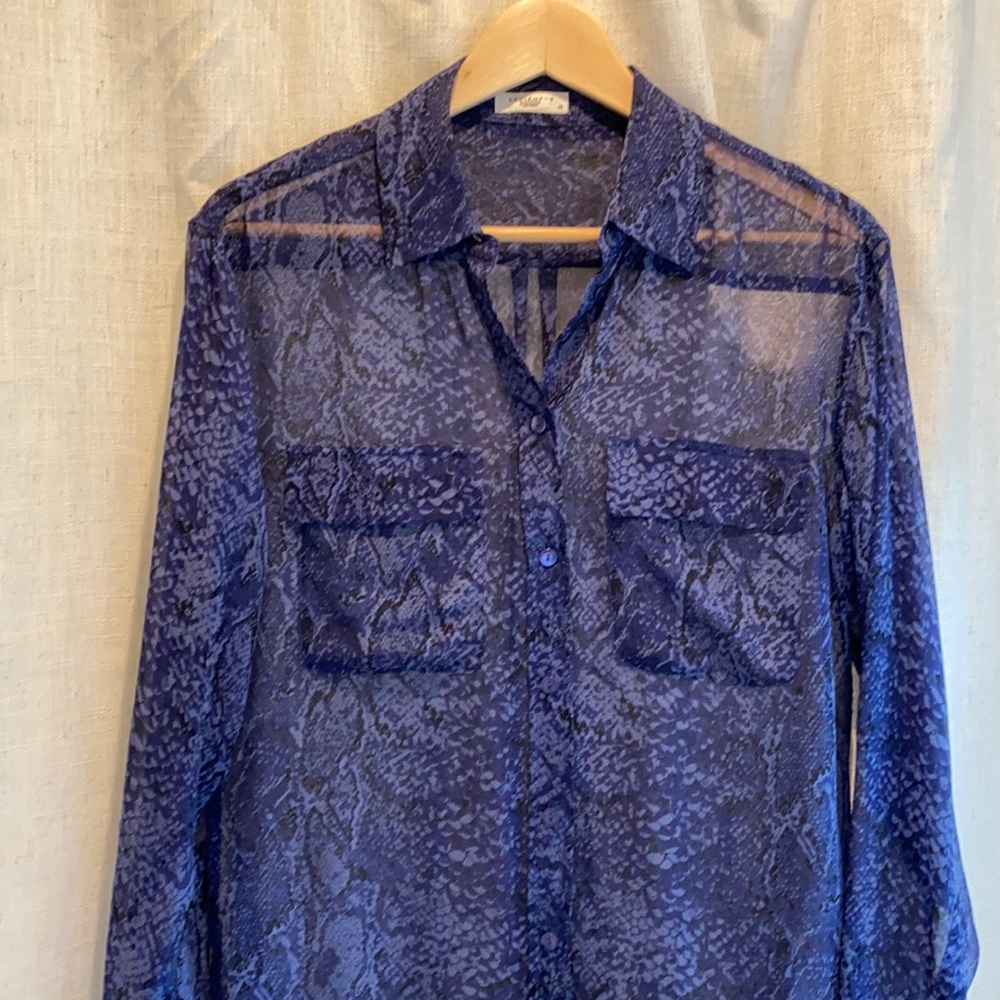 Equipment Silk Python Signature Snakeskin Blouse - image 1